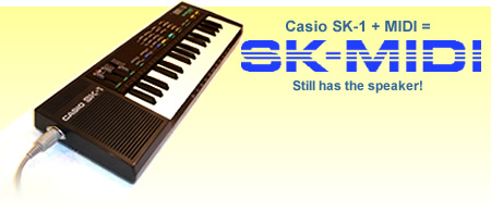 Casio SK-1 + MIDI = SK-MIDI